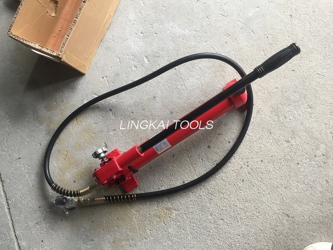 700 бара 1000 psi Преносима ръчно задвижвана хидравлична помпа 900CC Маслен капацитет Издръжлив