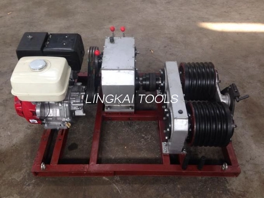 Преносим кабелотеглич с двоен капстан 5 тона с двигател Honda GX390 13HP